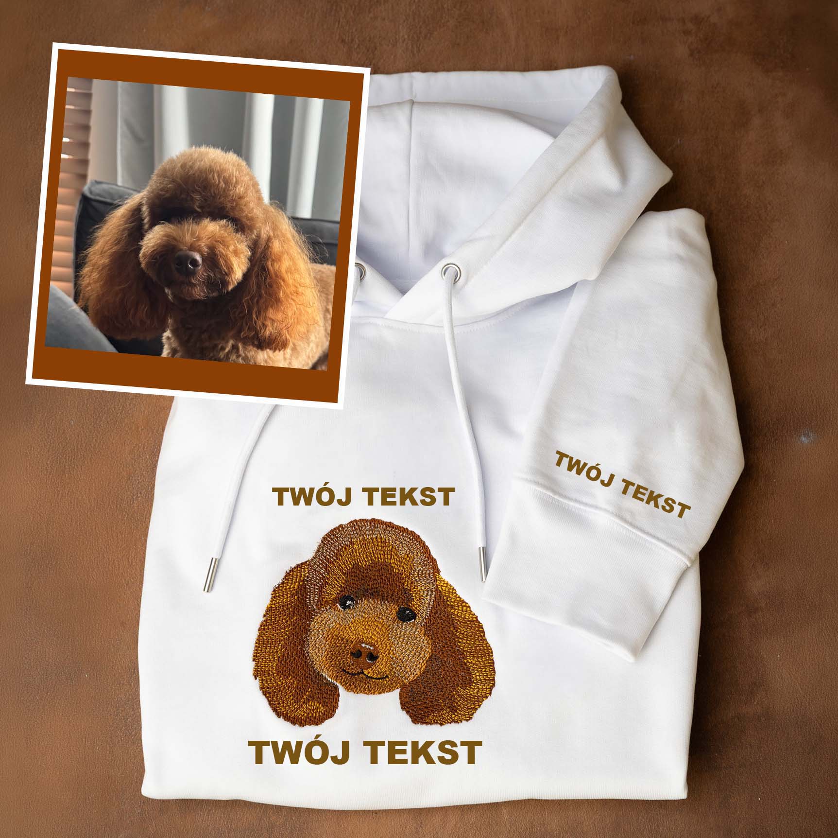 Bluza z haftem twojego pupila