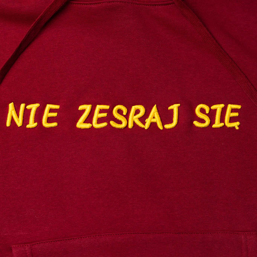 Bluza z własnym tekstem haftu 3D