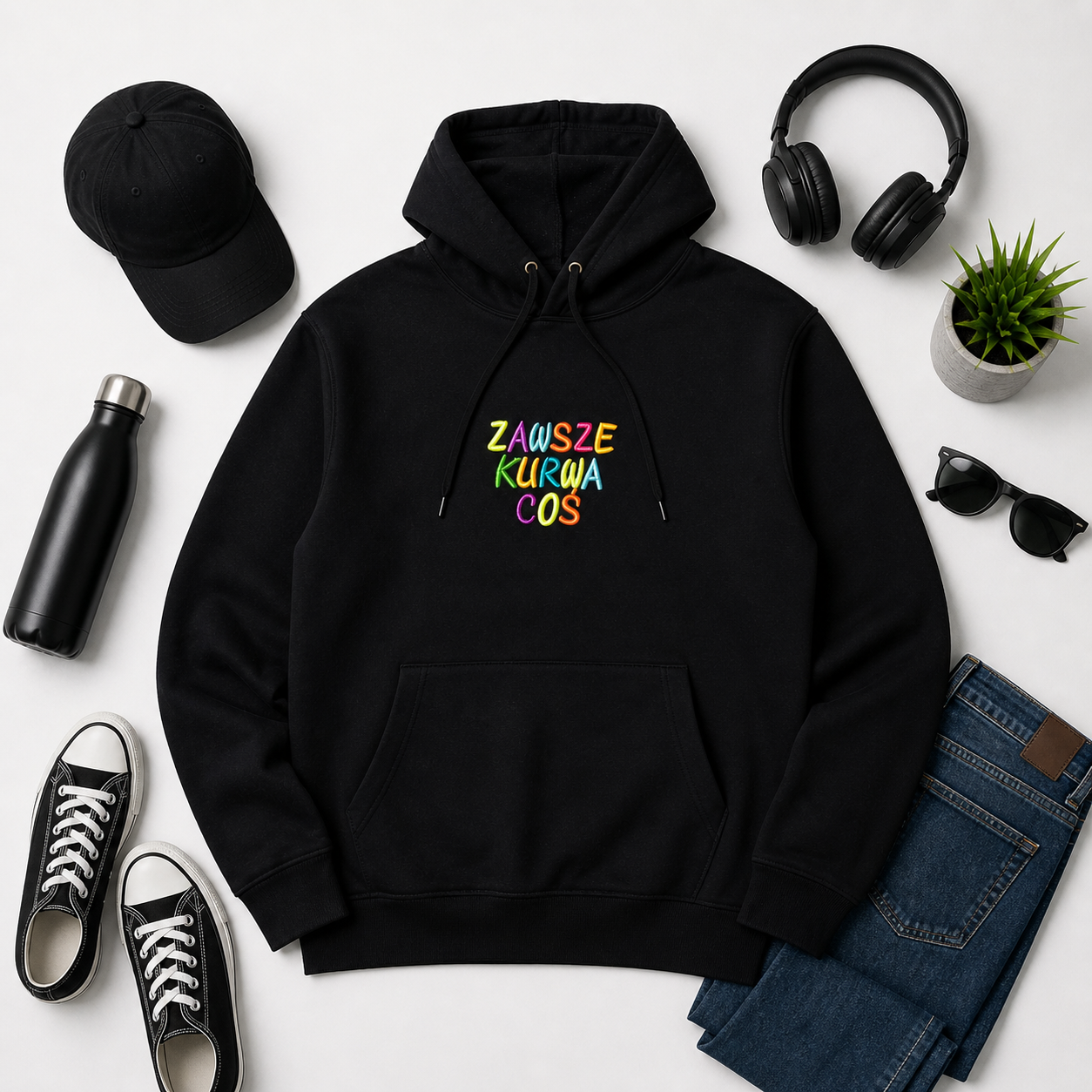 Bluza haft 3D zawsze kurwa cos