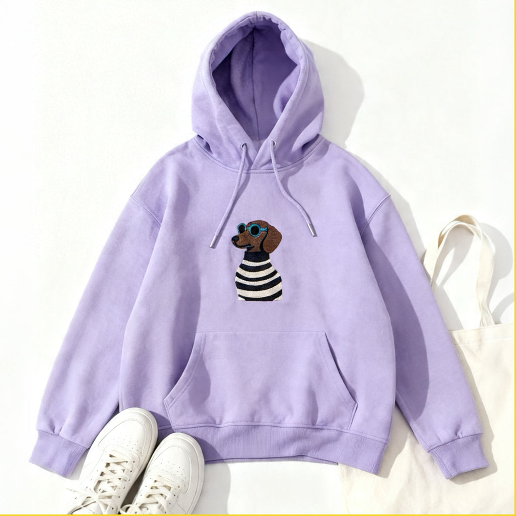 Bluza haft piesek z okularami
