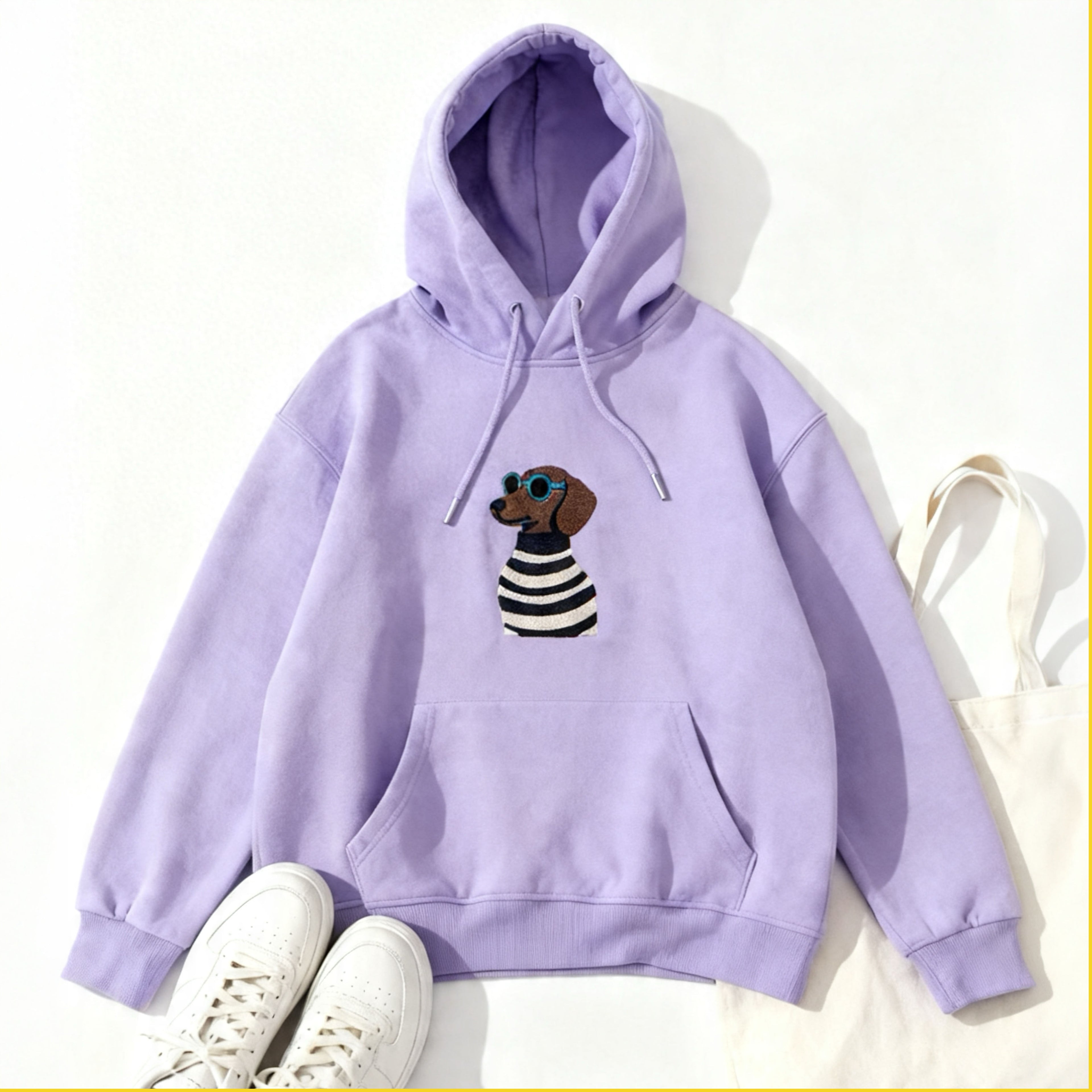 Bluza haft piesek z okularami
