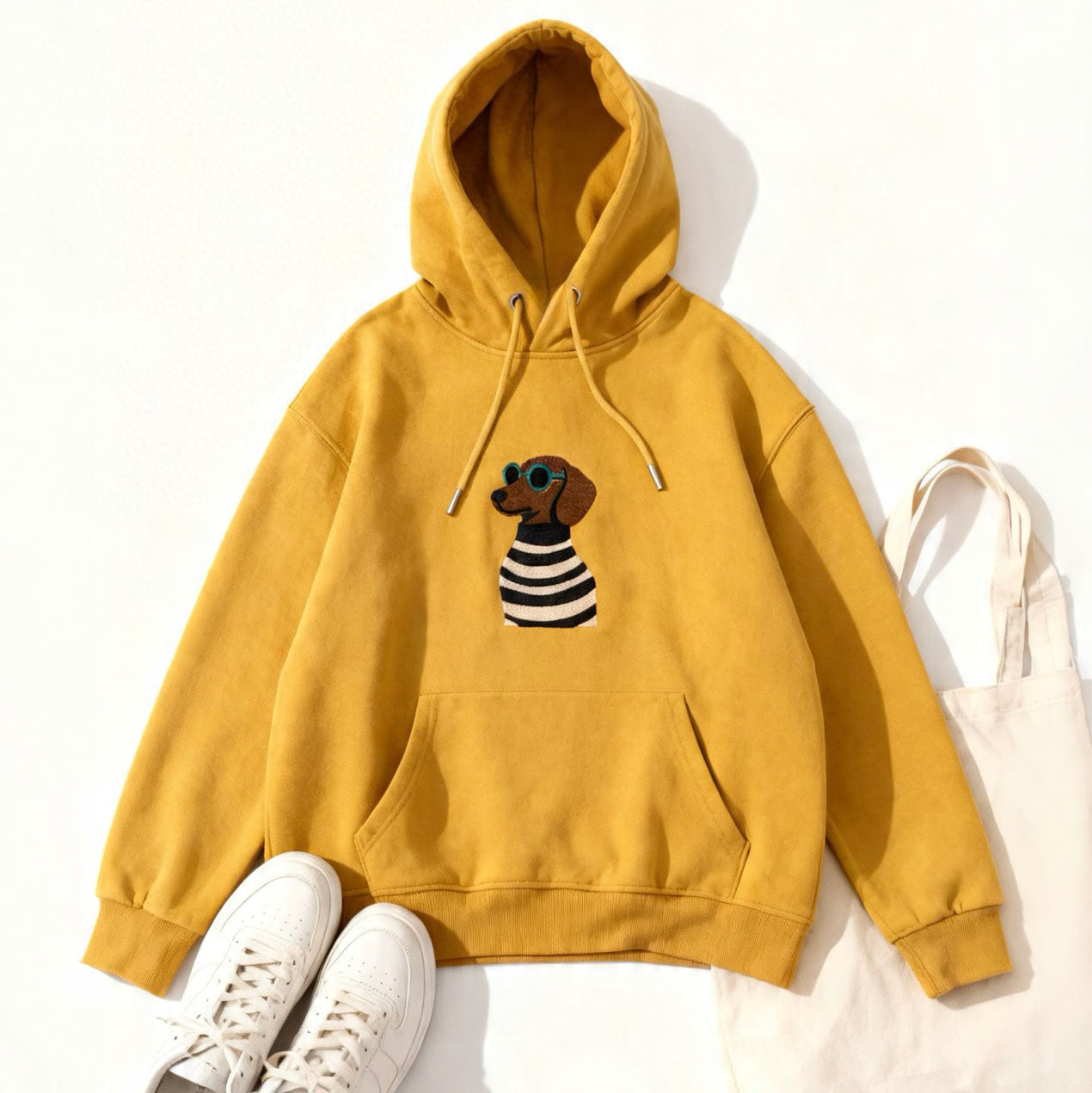 Bluza haft piesek z okularami